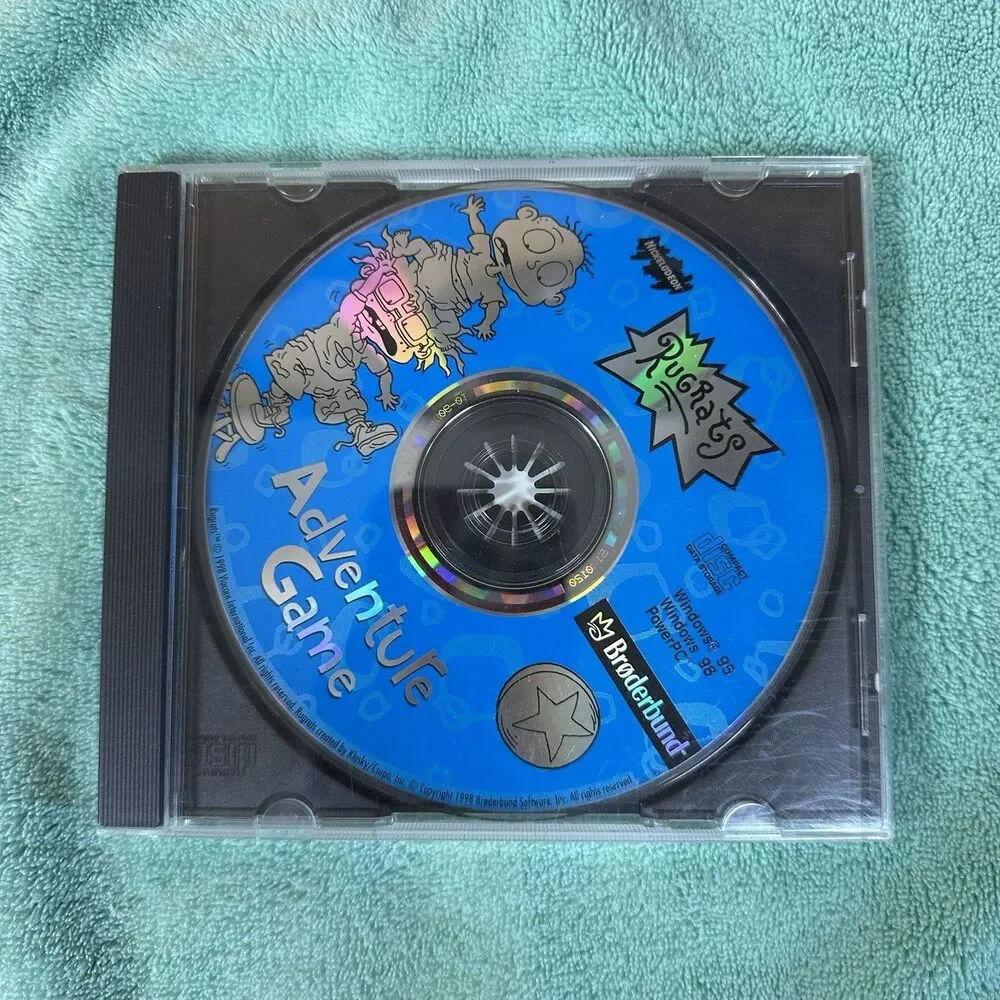 Nickelodeon‎ Rugrats Adventure And In Paris Game CD-ROM For Windows 95/98
